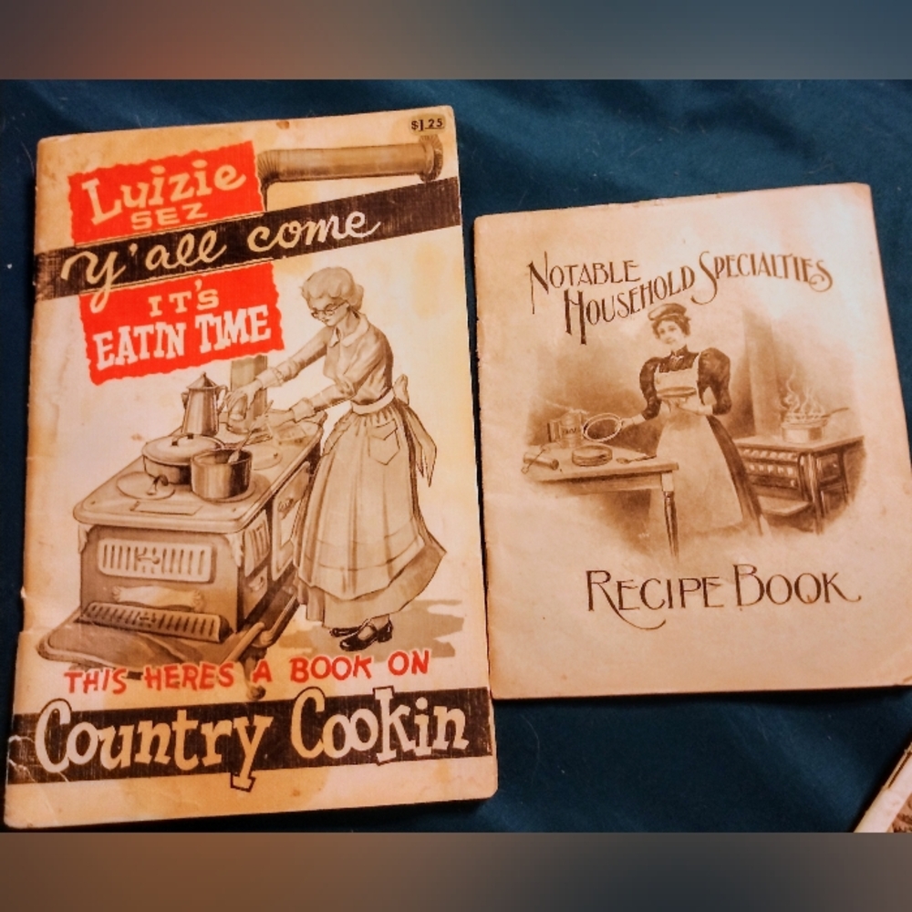 2 Vintage Recipe Booklets- Luizie & Notable Household Specialties